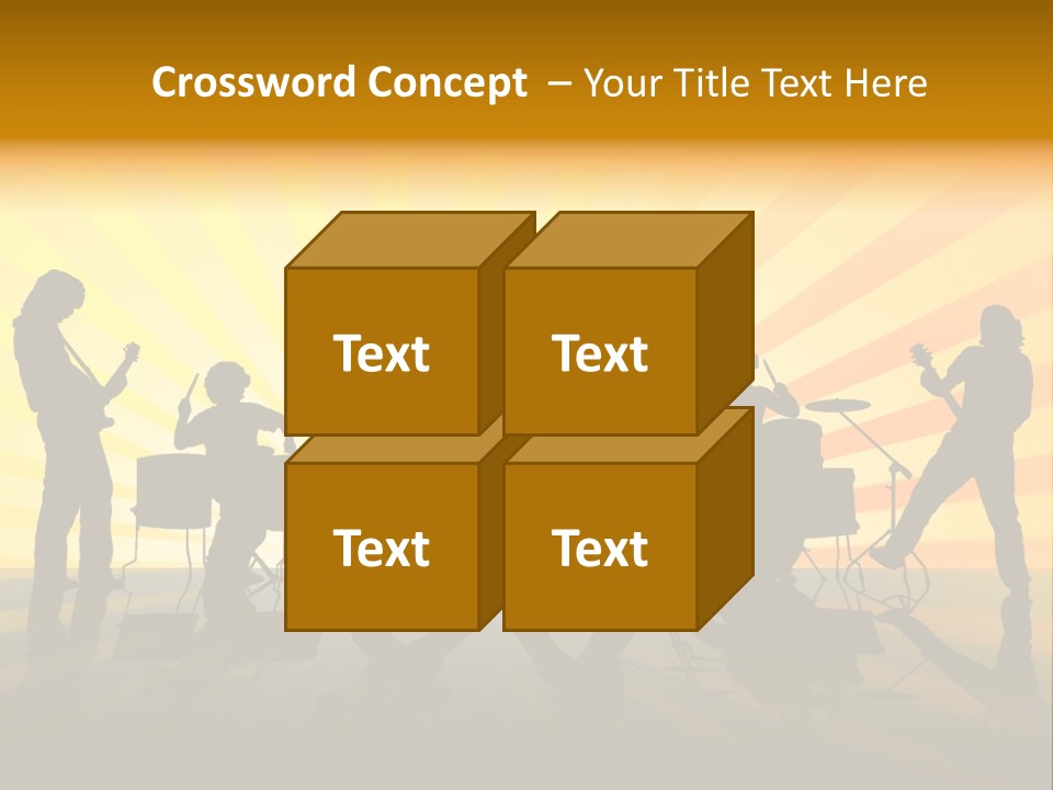 Performance Guitar Guitarist PowerPoint Template