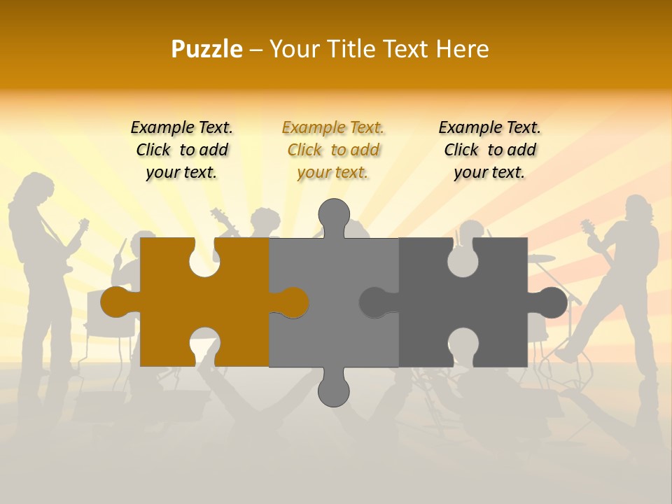 Performance Guitar Guitarist PowerPoint Template