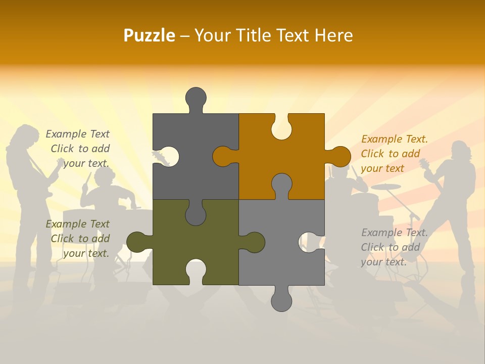 Performance Guitar Guitarist PowerPoint Template