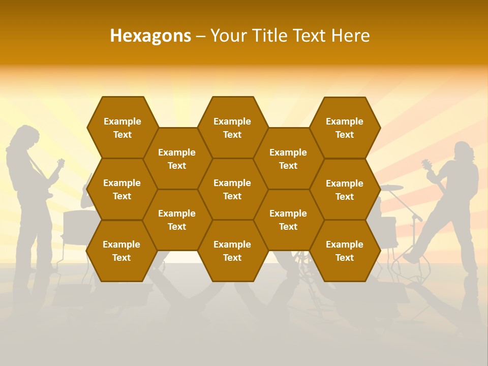 Performance Guitar Guitarist PowerPoint Template
