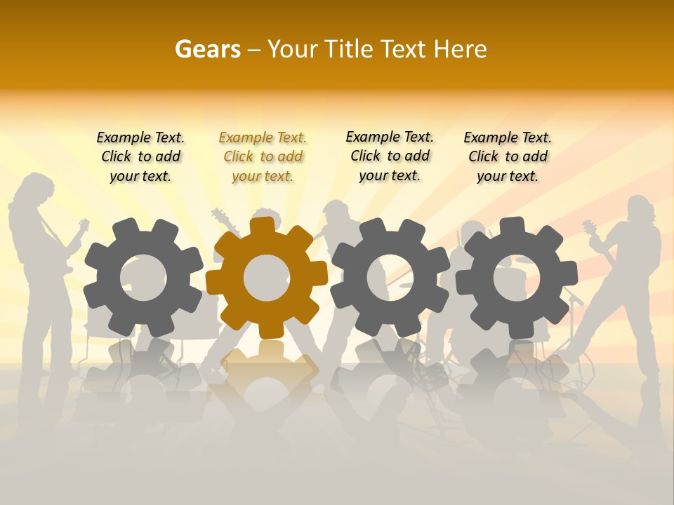 Performance Guitar Guitarist PowerPoint Template