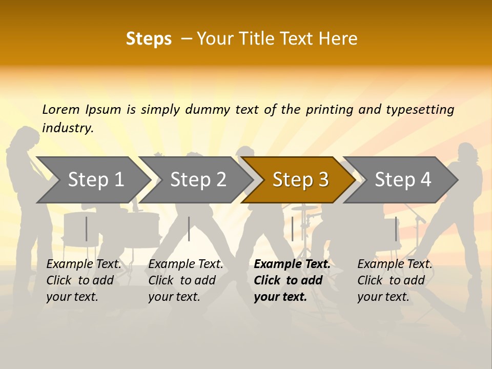 Performance Guitar Guitarist PowerPoint Template