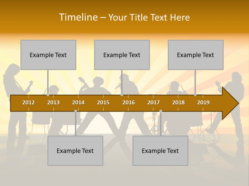 Performance Guitar Guitarist PowerPoint Template