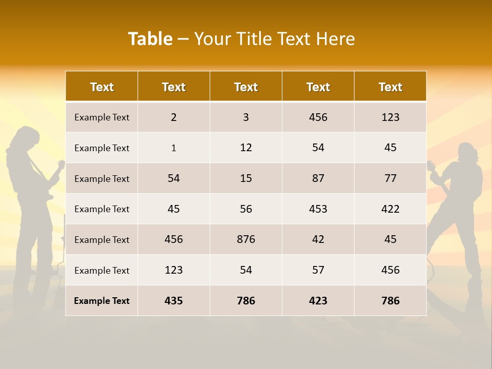 Performance Guitar Guitarist PowerPoint Template