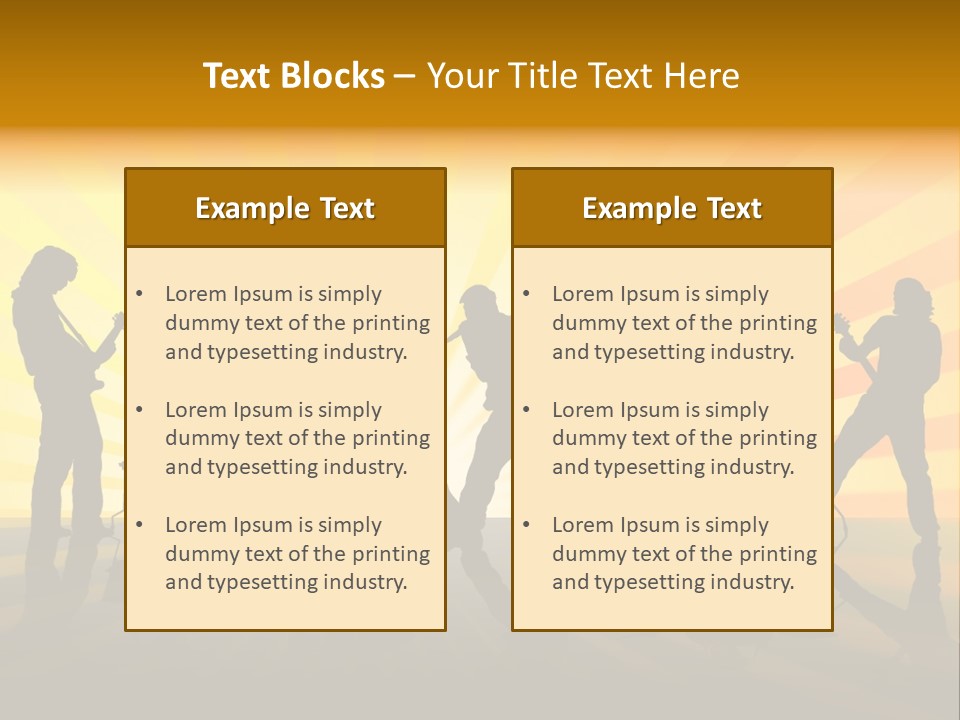 Performance Guitar Guitarist PowerPoint Template