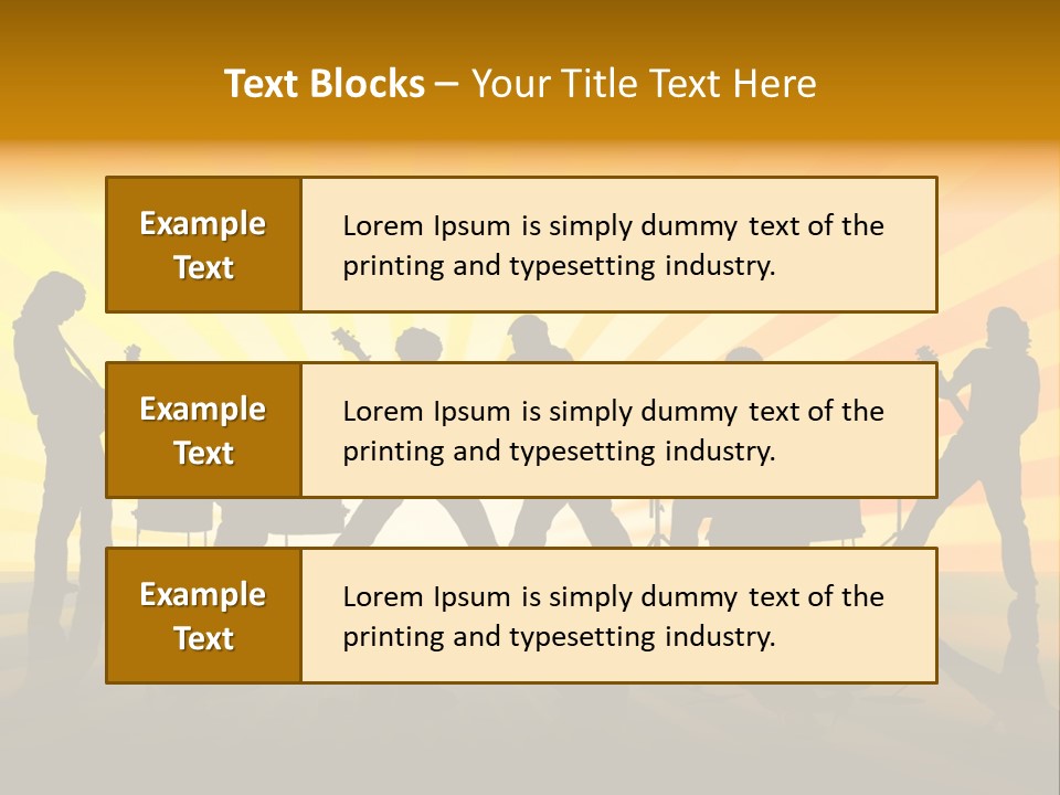 Performance Guitar Guitarist PowerPoint Template