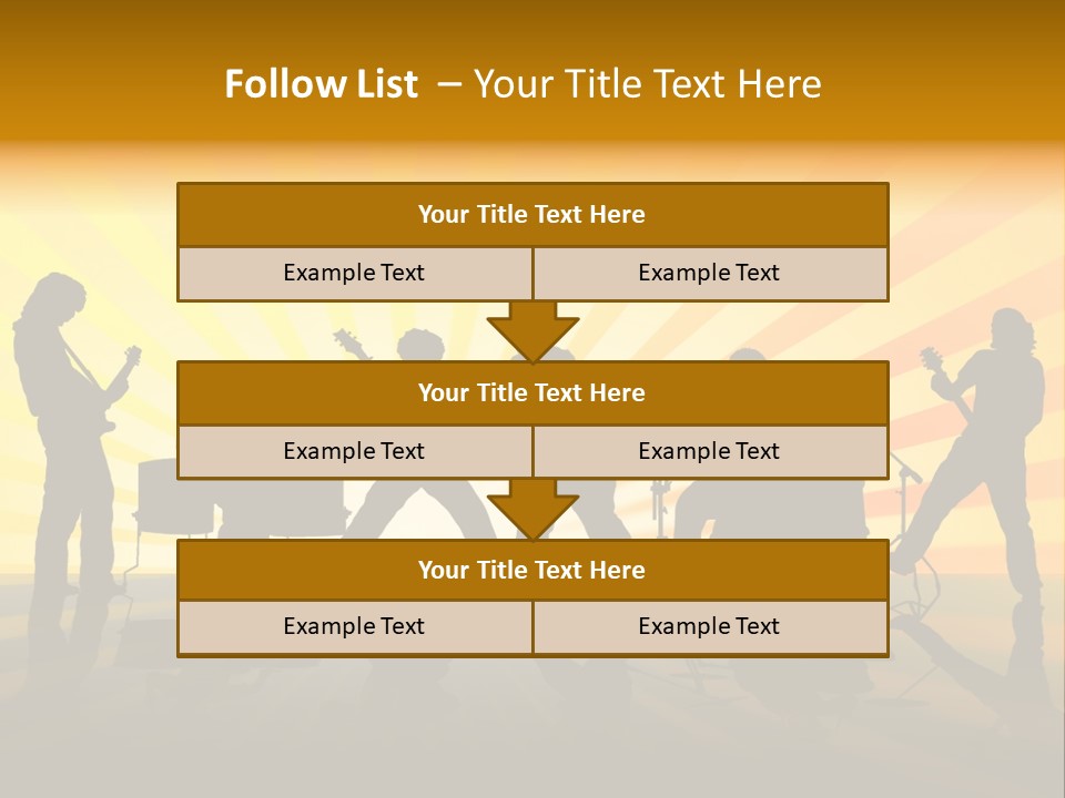 Performance Guitar Guitarist PowerPoint Template