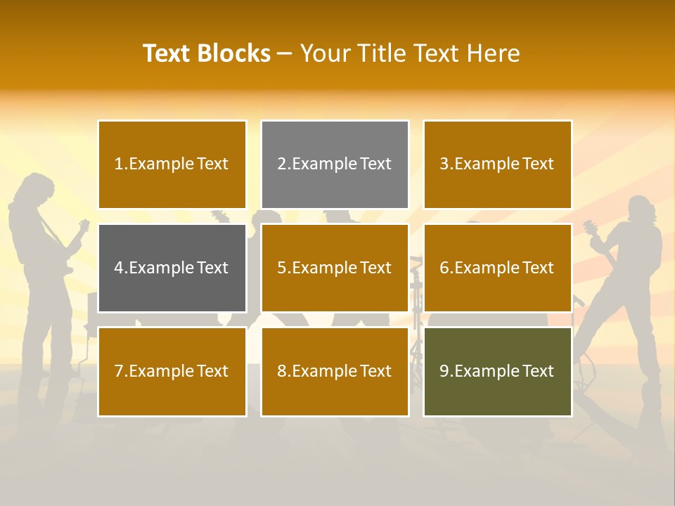 Performance Guitar Guitarist PowerPoint Template