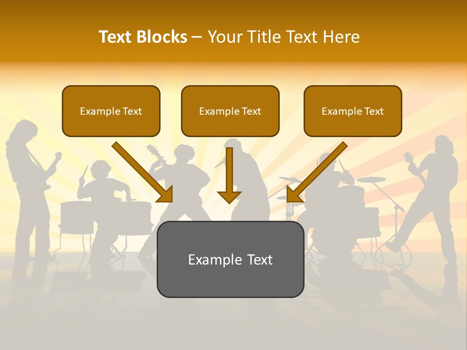 Performance Guitar Guitarist PowerPoint Template