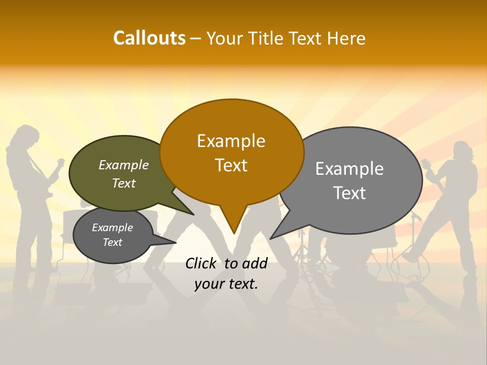 Performance Guitar Guitarist PowerPoint Template