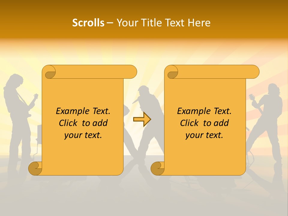 Performance Guitar Guitarist PowerPoint Template