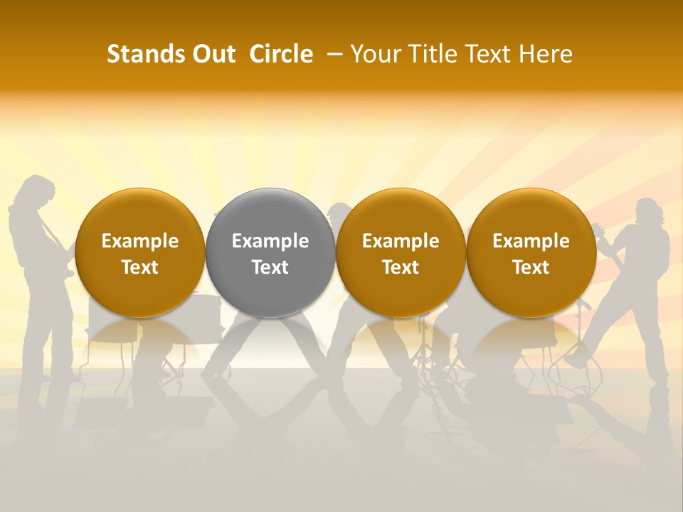 Performance Guitar Guitarist PowerPoint Template