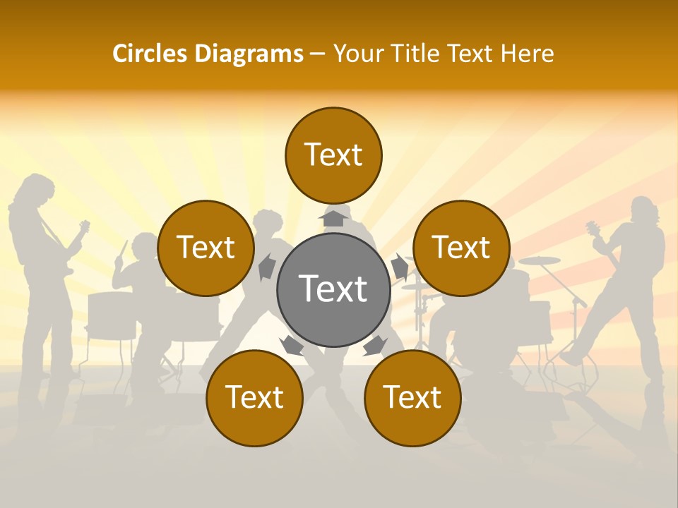 Performance Guitar Guitarist PowerPoint Template
