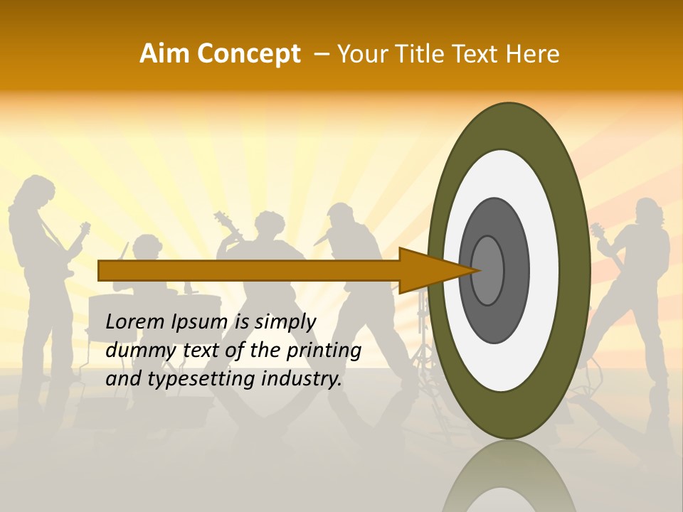 Performance Guitar Guitarist PowerPoint Template