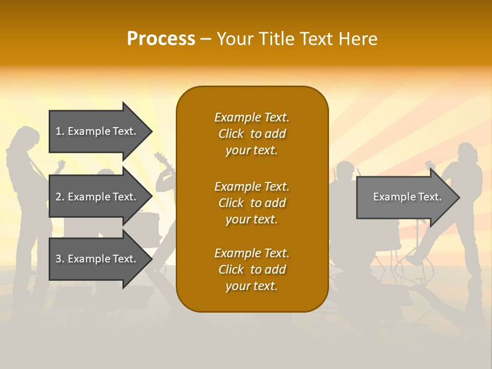 Performance Guitar Guitarist PowerPoint Template