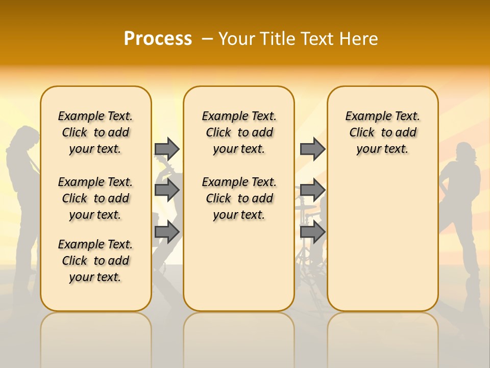 Performance Guitar Guitarist PowerPoint Template