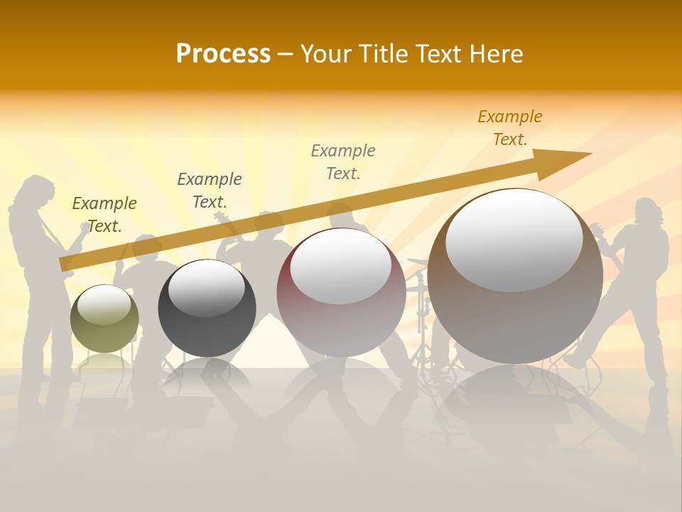 Performance Guitar Guitarist PowerPoint Template