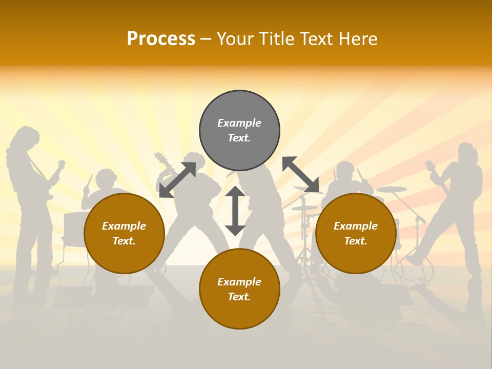 Performance Guitar Guitarist PowerPoint Template