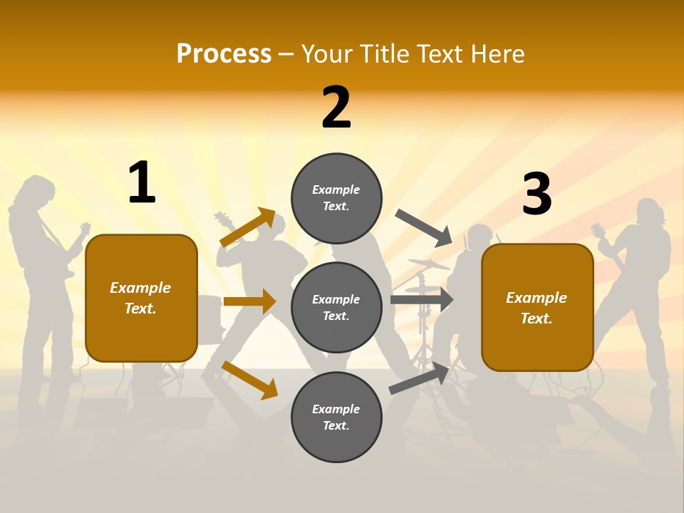 Performance Guitar Guitarist PowerPoint Template