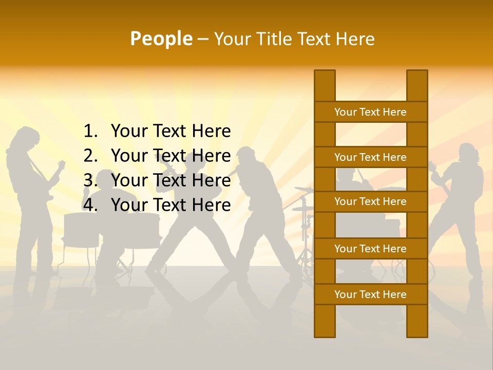 Performance Guitar Guitarist PowerPoint Template
