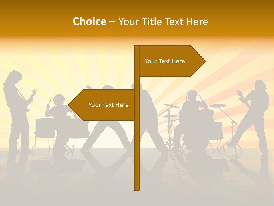 Performance Guitar Guitarist PowerPoint Template