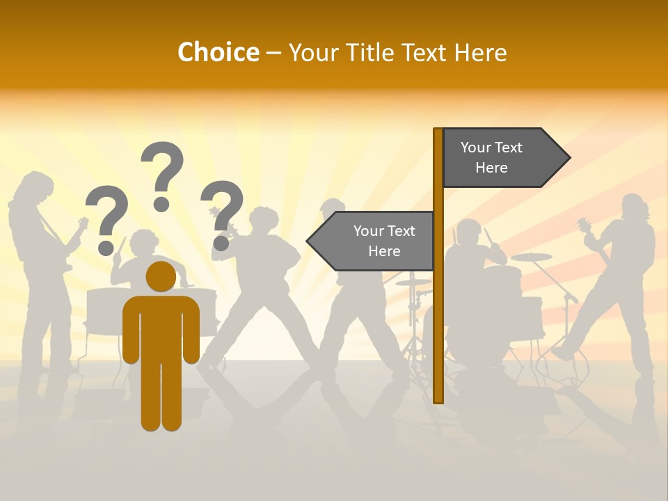 Performance Guitar Guitarist PowerPoint Template