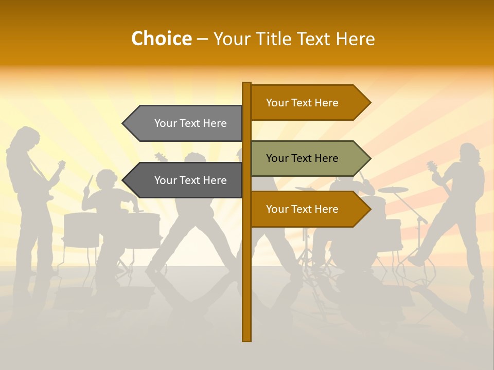 Performance Guitar Guitarist PowerPoint Template
