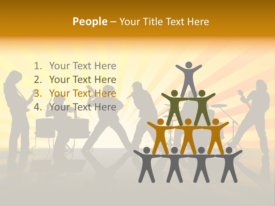 Performance Guitar Guitarist PowerPoint Template