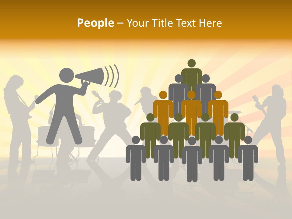 Performance Guitar Guitarist PowerPoint Template