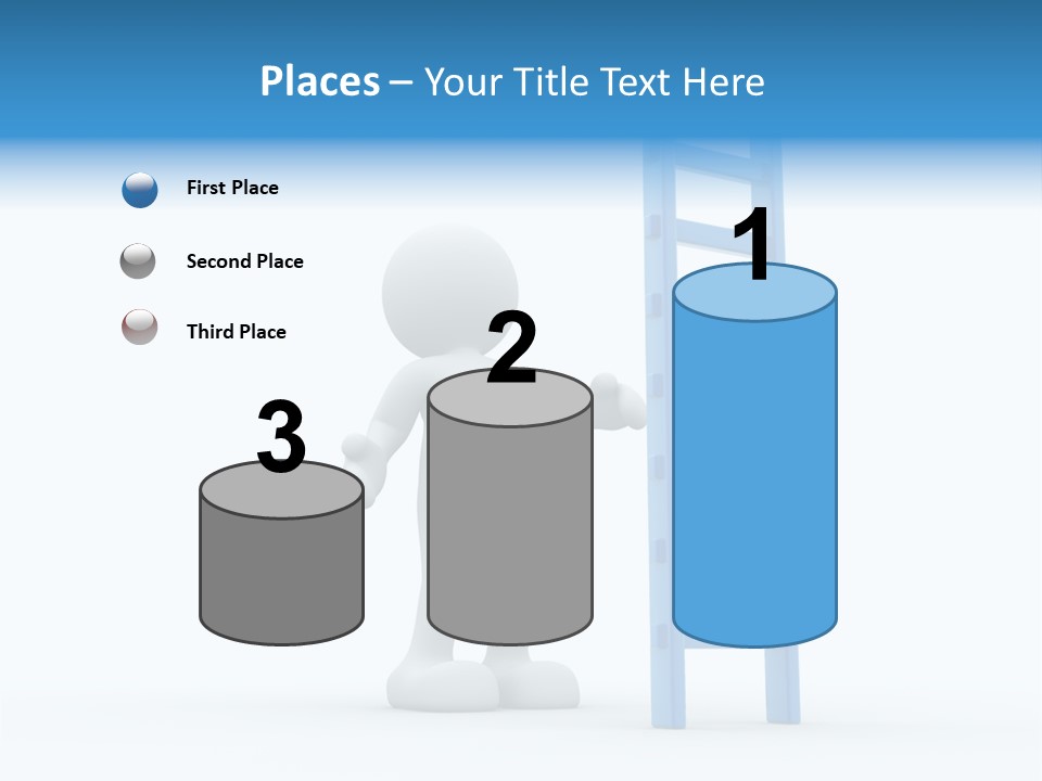 Icon Conceptual White PowerPoint Template
