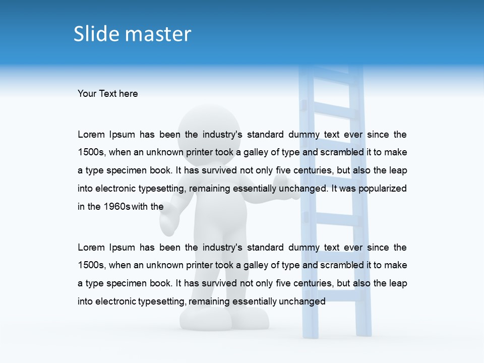 Icon Conceptual White PowerPoint Template