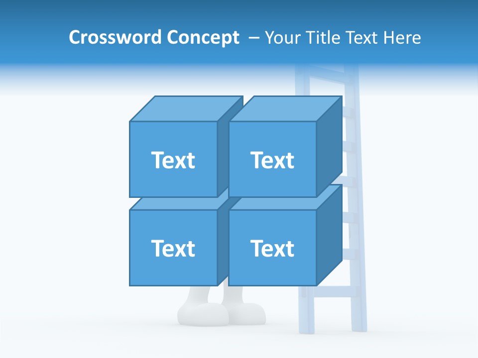 Icon Conceptual White PowerPoint Template