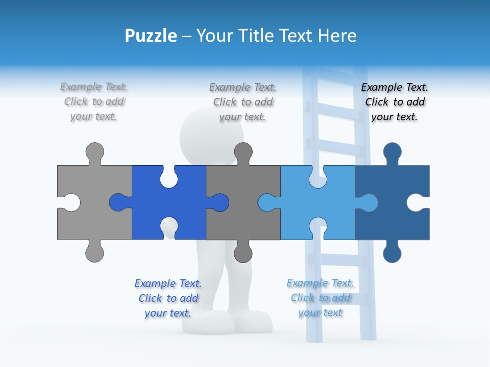 Icon Conceptual White PowerPoint Template