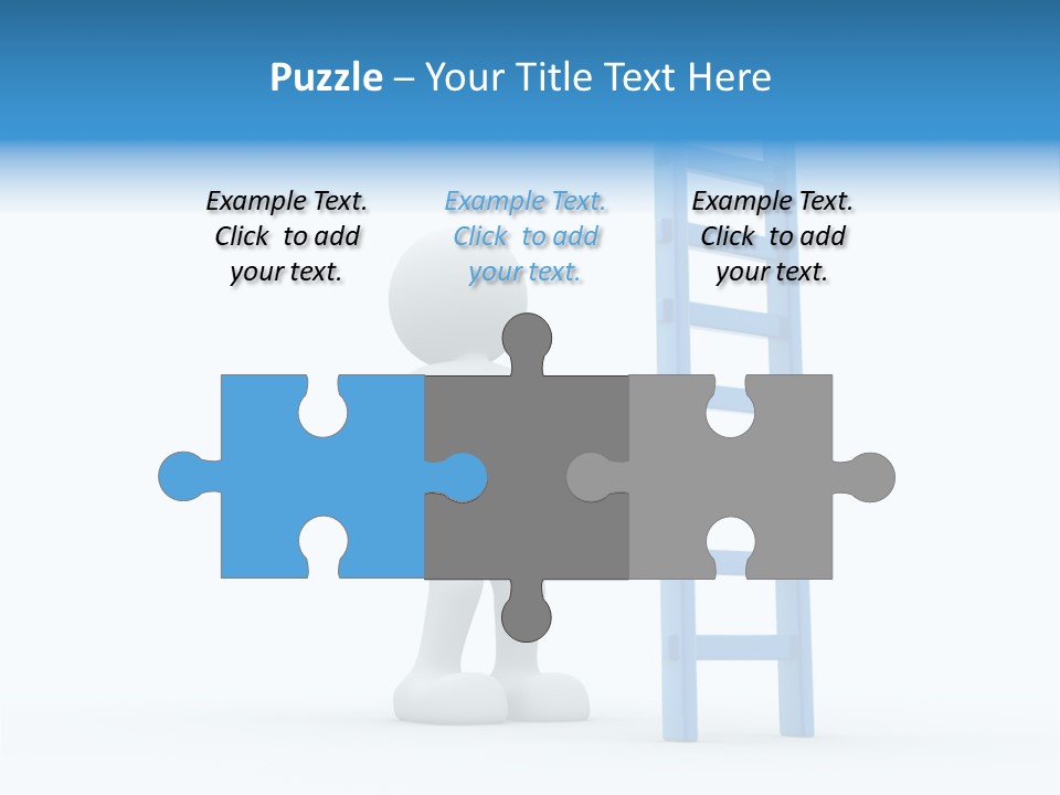 Icon Conceptual White PowerPoint Template