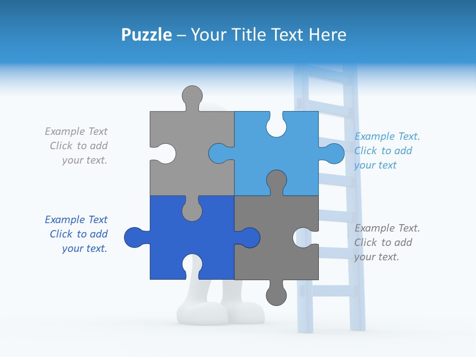 Icon Conceptual White PowerPoint Template