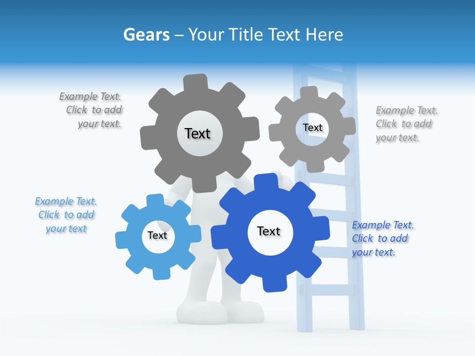 Icon Conceptual White PowerPoint Template