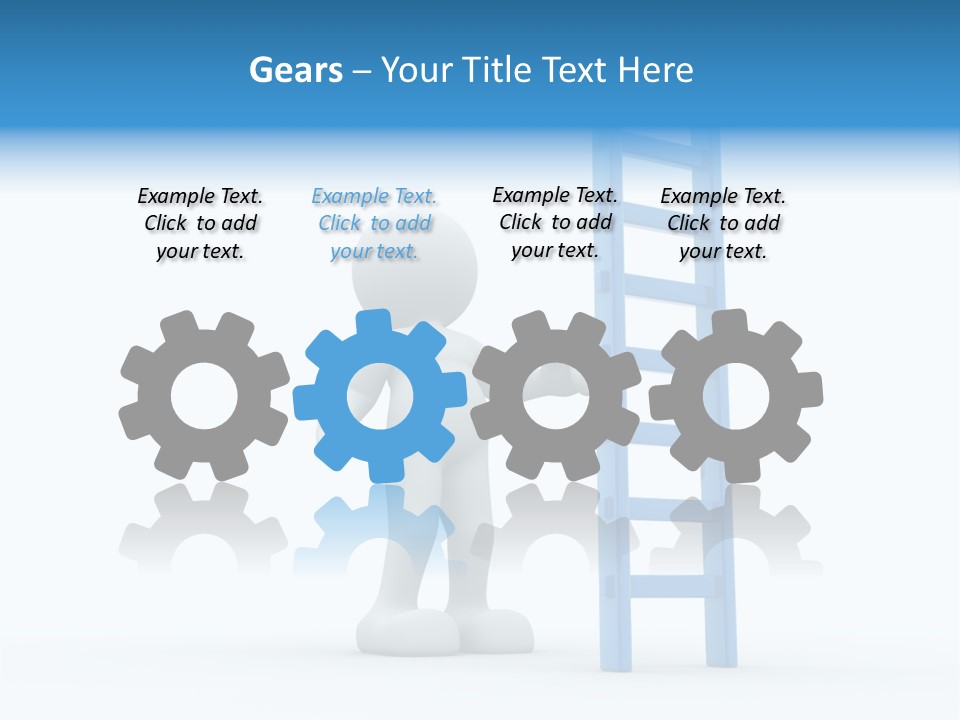 Icon Conceptual White PowerPoint Template