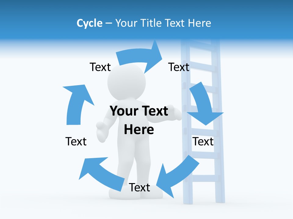 Icon Conceptual White PowerPoint Template
