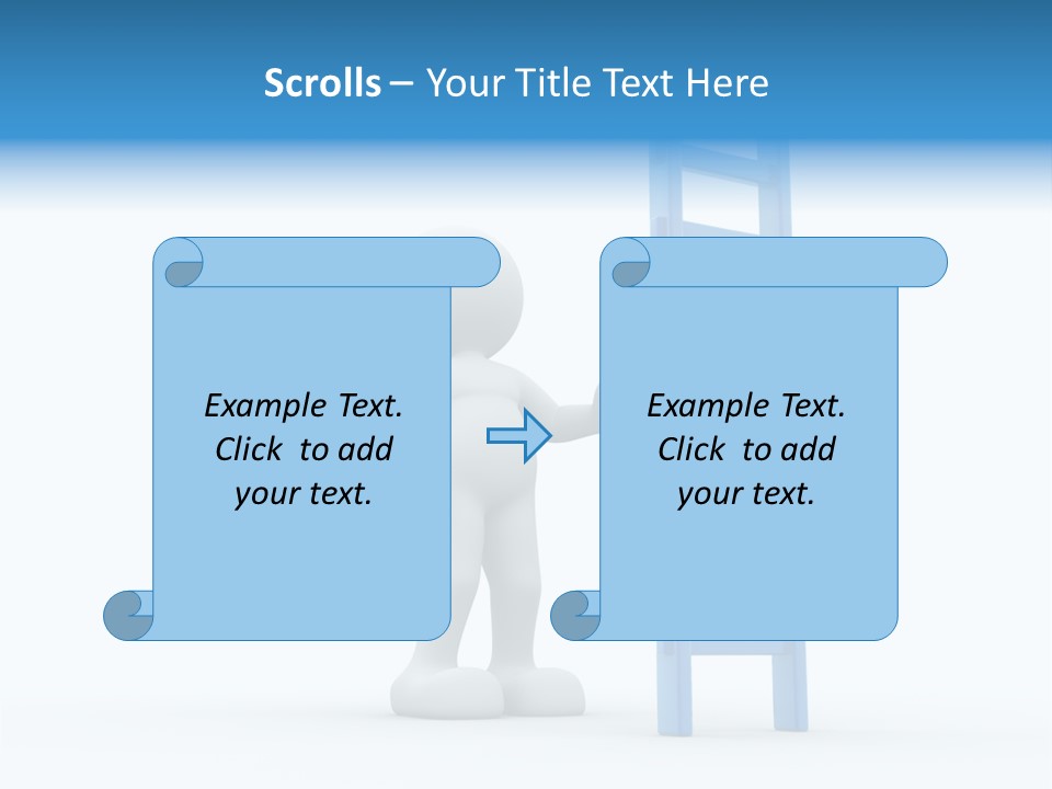 Icon Conceptual White PowerPoint Template