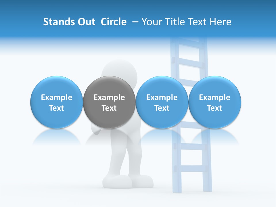 Icon Conceptual White PowerPoint Template