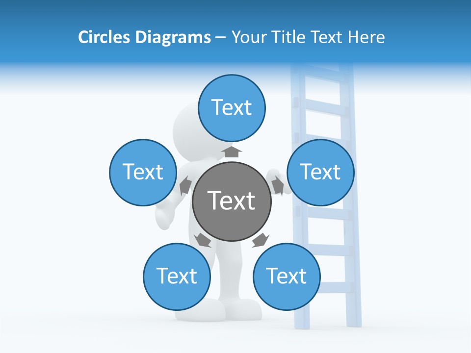 Icon Conceptual White PowerPoint Template