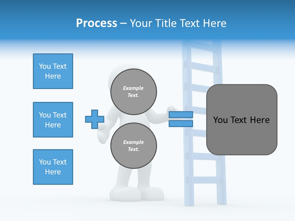 Icon Conceptual White PowerPoint Template
