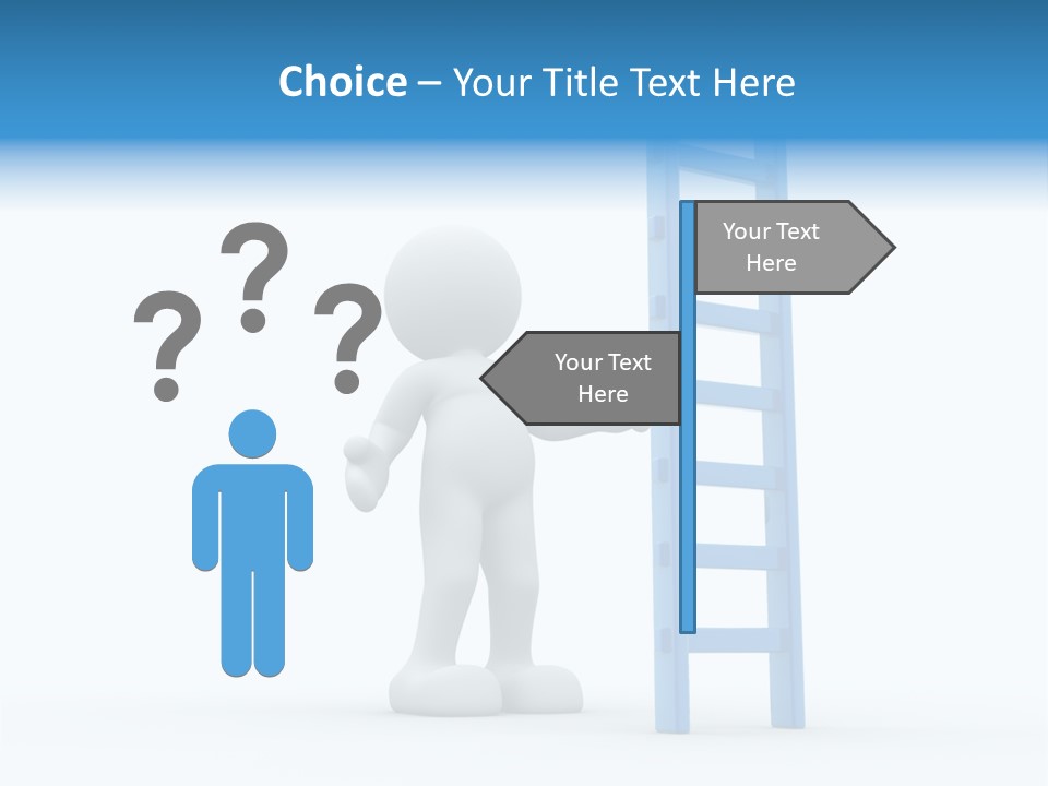 Icon Conceptual White PowerPoint Template