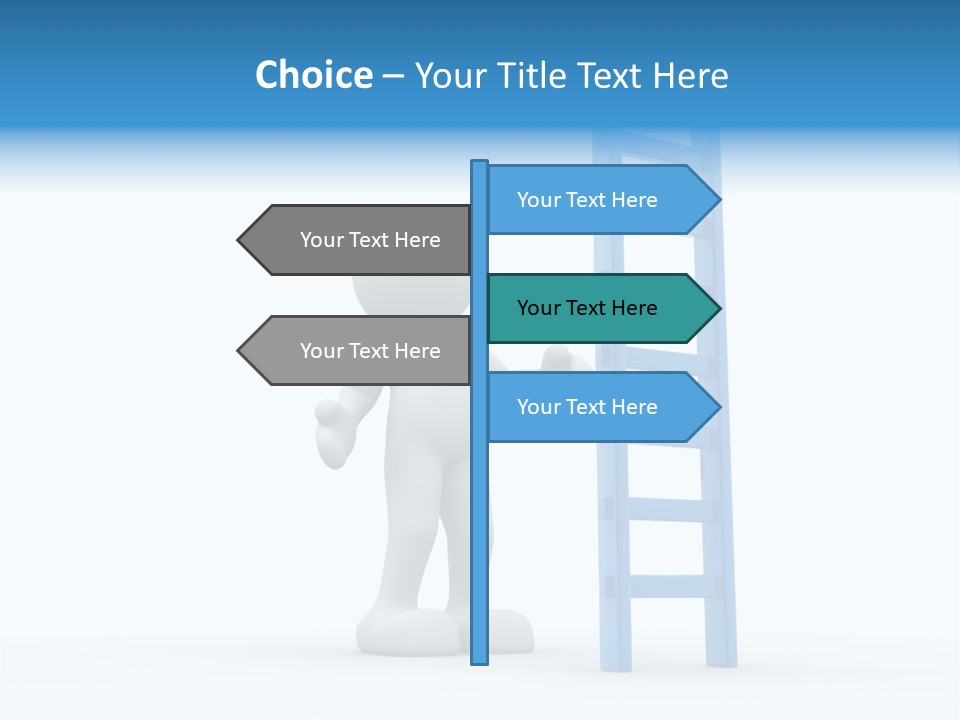 Icon Conceptual White PowerPoint Template