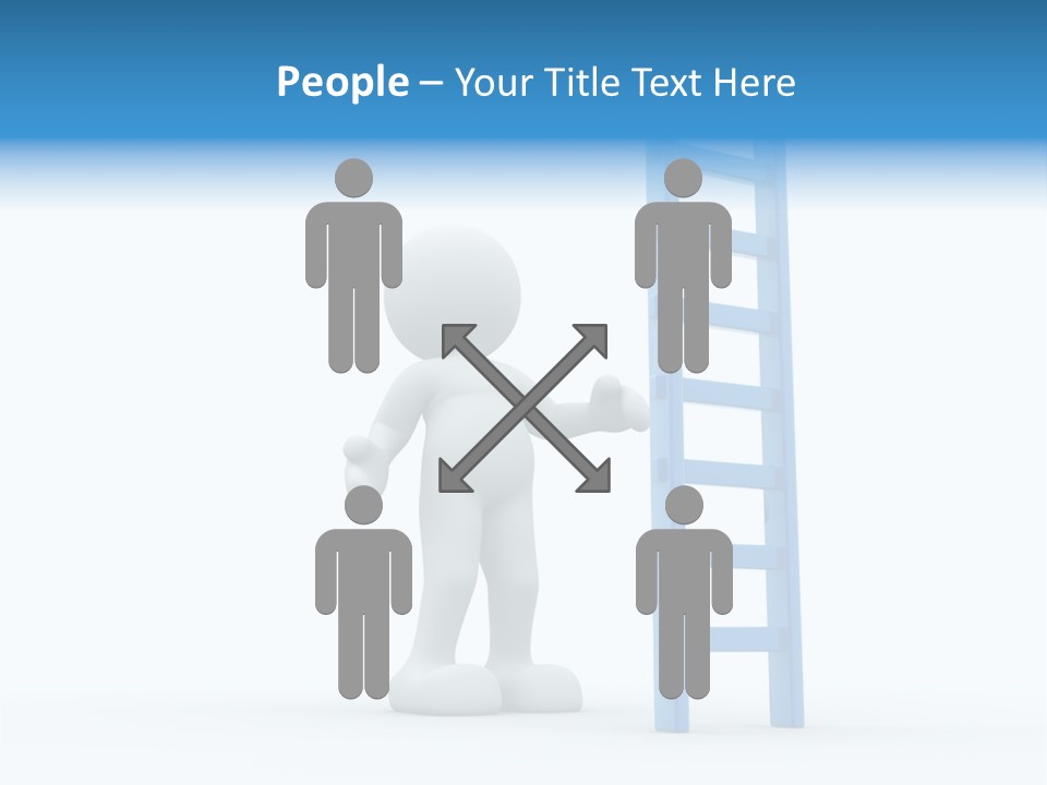 Icon Conceptual White PowerPoint Template