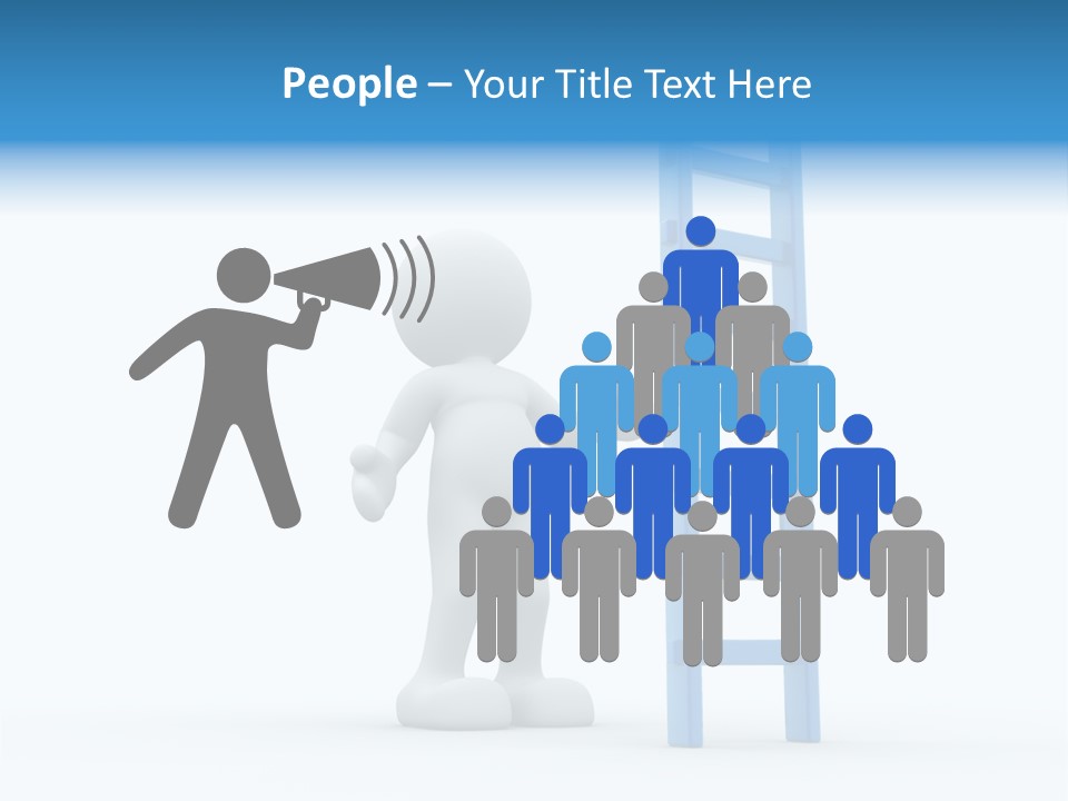 Icon Conceptual White PowerPoint Template