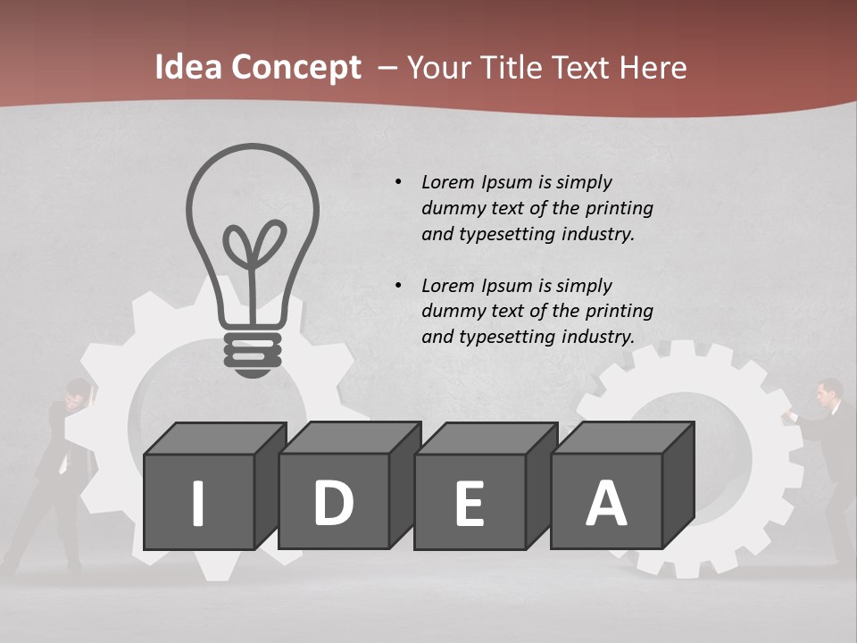 Businessman Idea Corporate PowerPoint Template