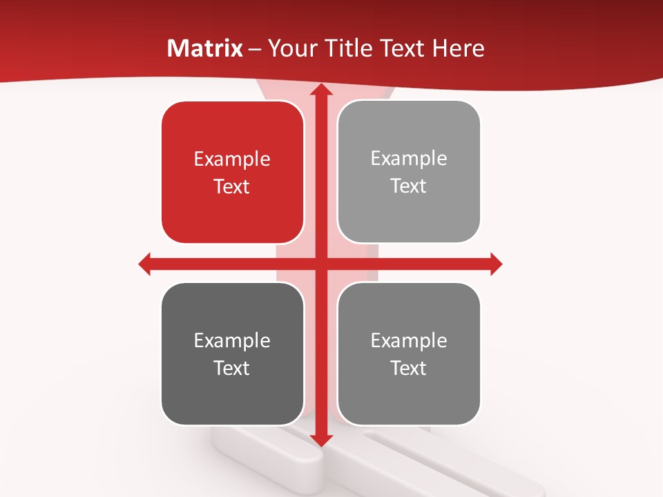 Red Lay Pedestal PowerPoint Template