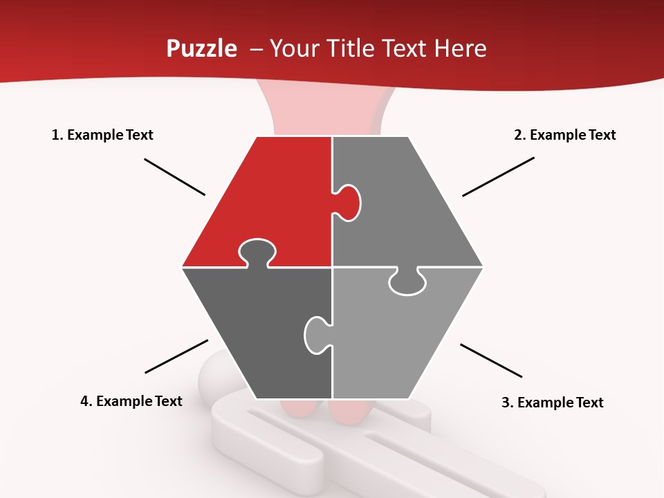 Red Lay Pedestal PowerPoint Template