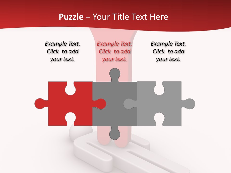 Red Lay Pedestal PowerPoint Template